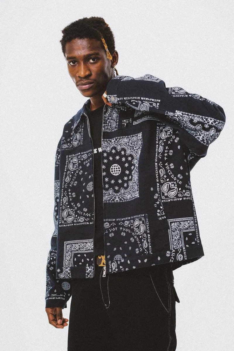 Bandana Loose Print Jacket - EU Only