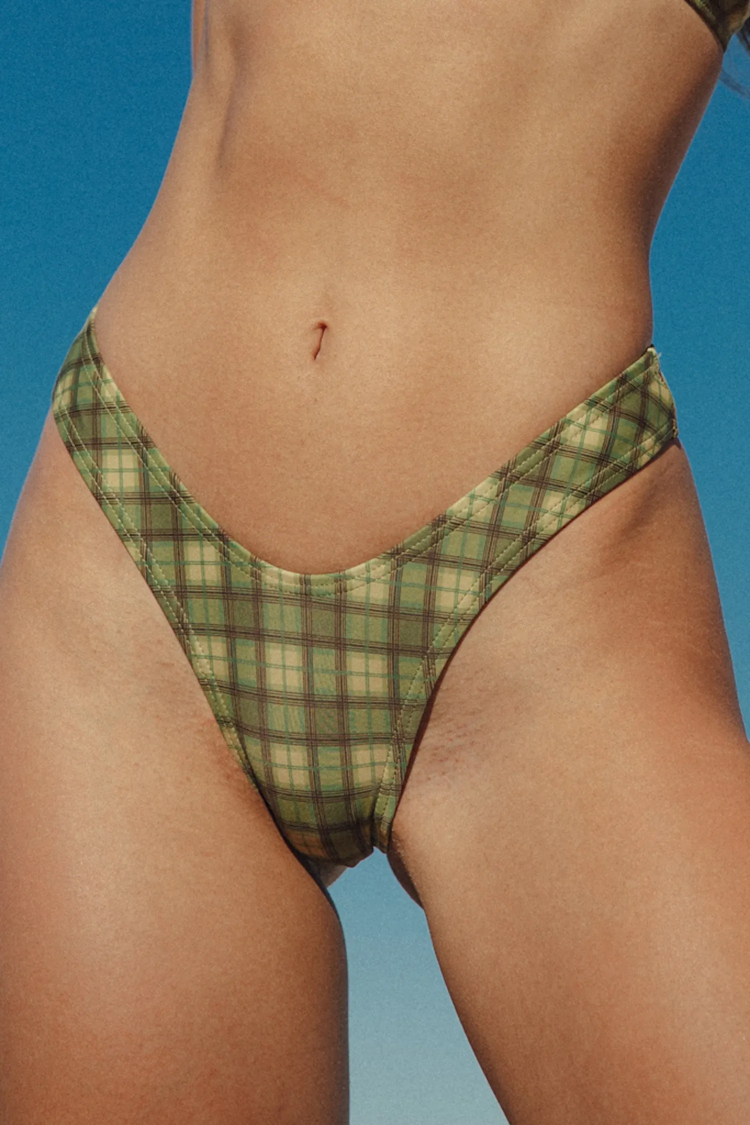 Barbie Bikini Pant - Green Plaid