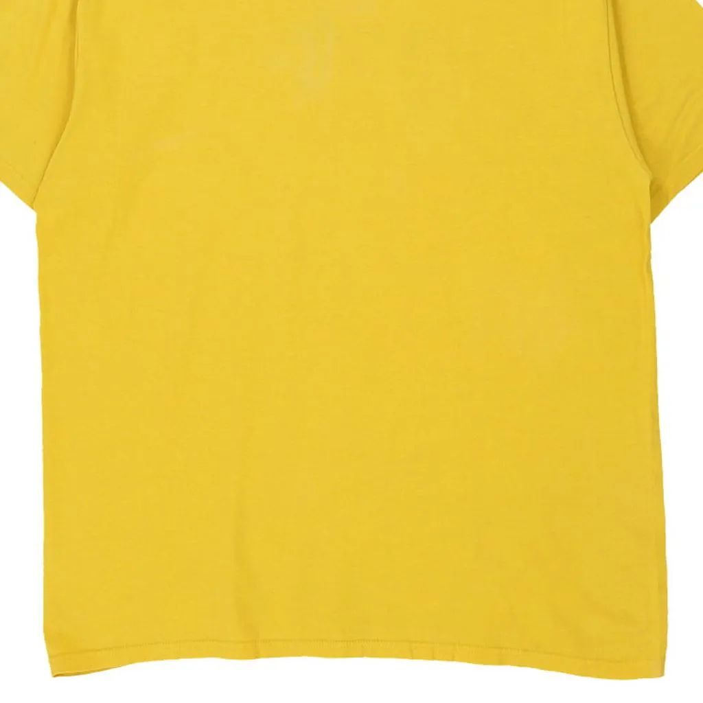 Baseball Nike Graphic T-Shirt - XL Yellow Cotton