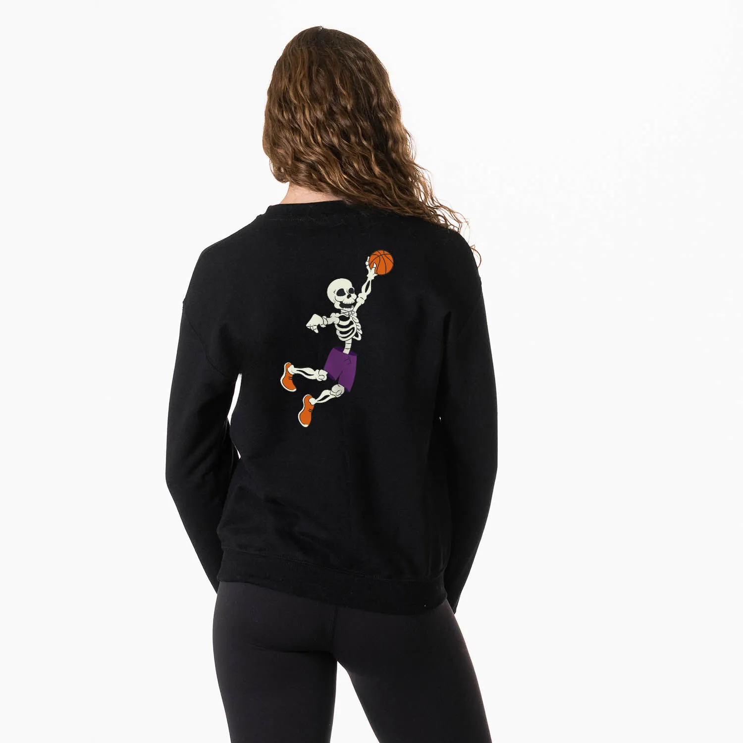 Basketball Crewneck Sweatshirt - Bones Baller (Back Design) 