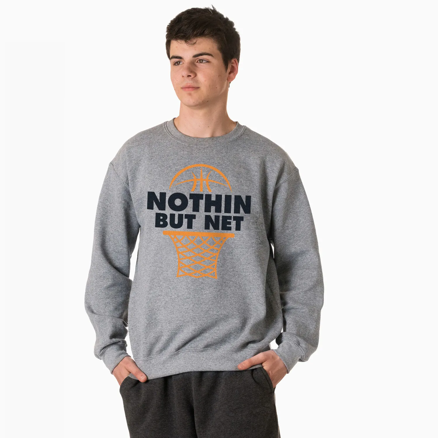 Basketball Crewneck Sweatshirt - Nothing but Net 