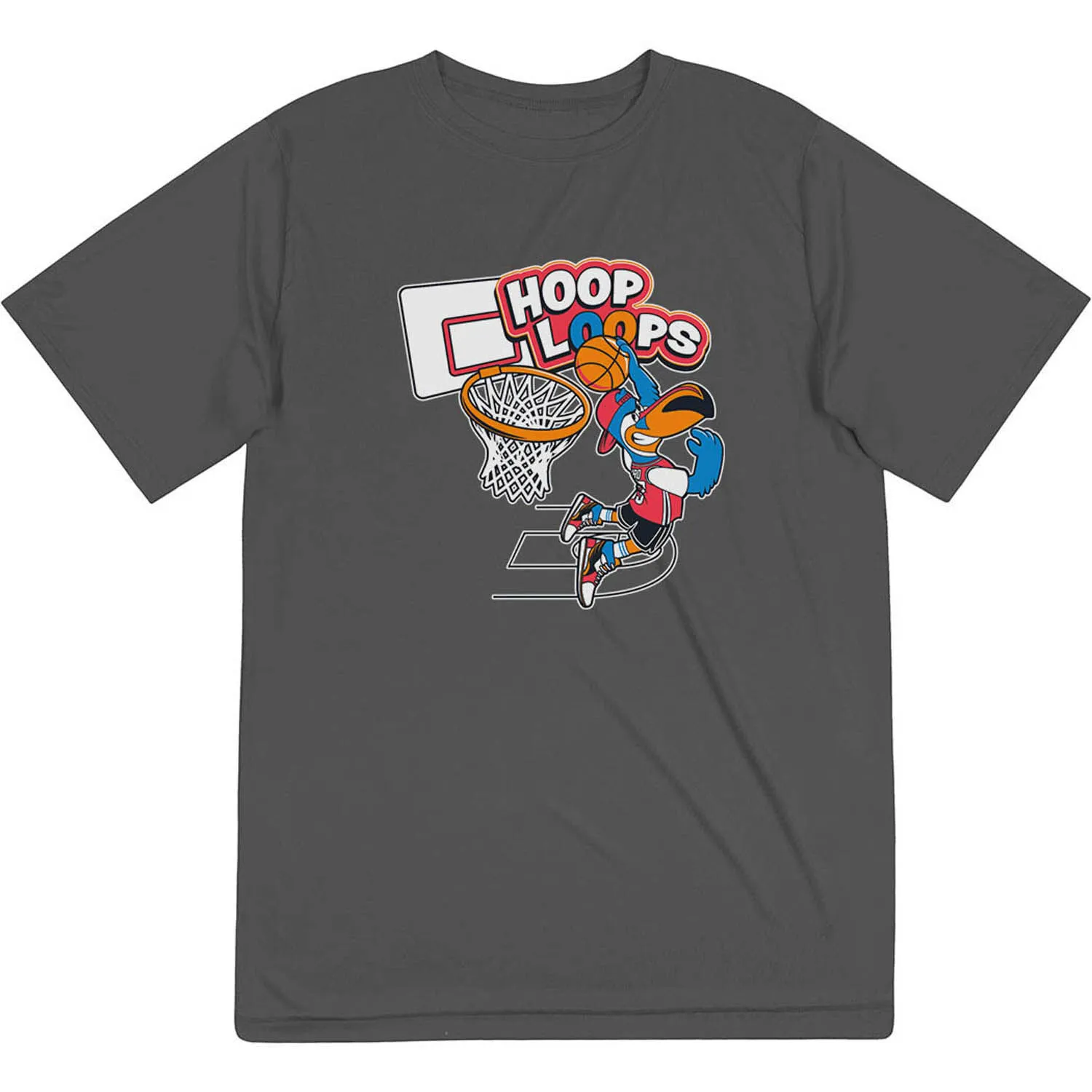 Basketball Short Sleeve Performance Tee - Hoop Loops 
