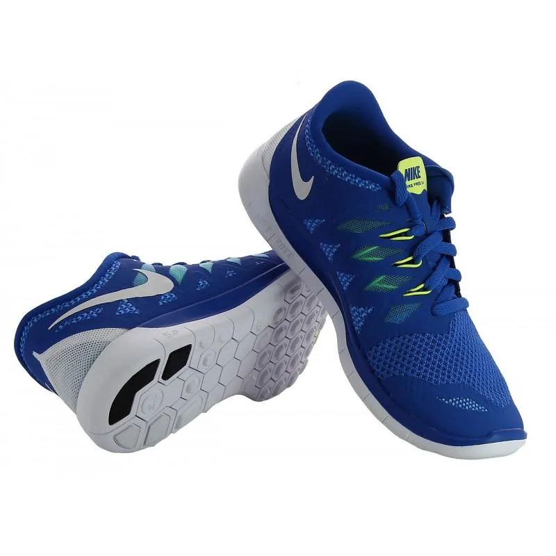Baskets Nike Free 5.0 (Gs) - 644428-400 - Bleu - Junior