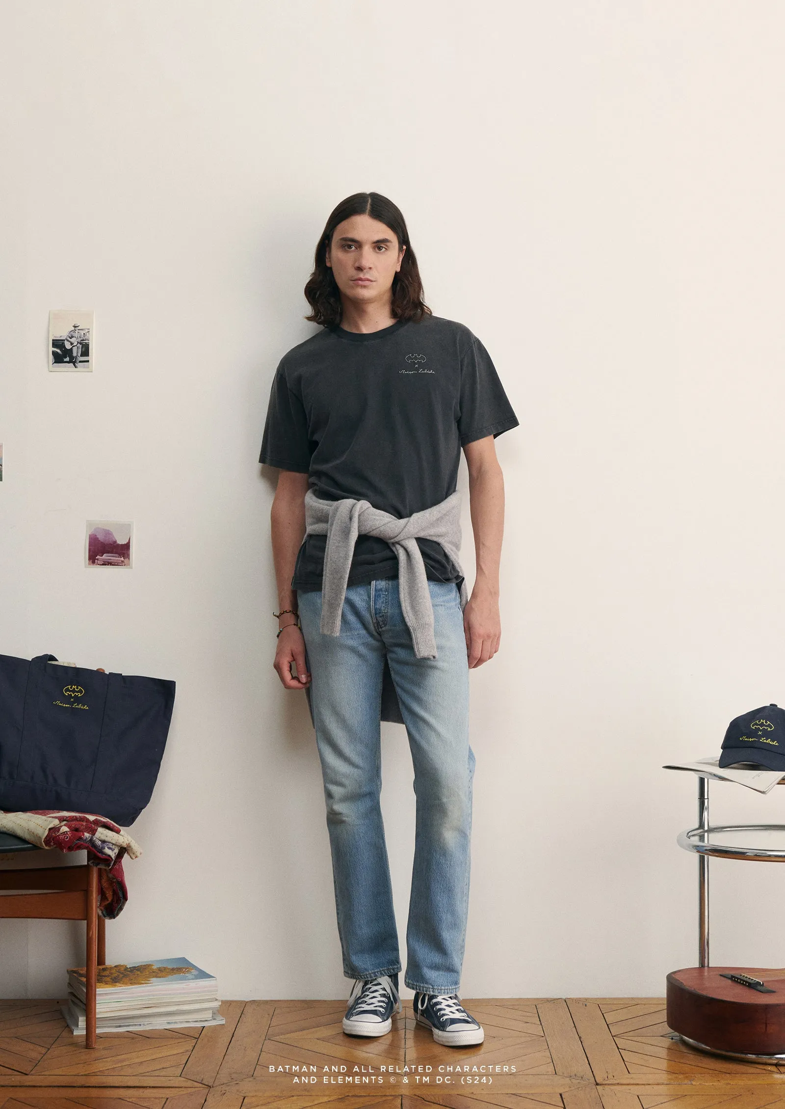Batman X Maison Labiche logo patureau t-shirt