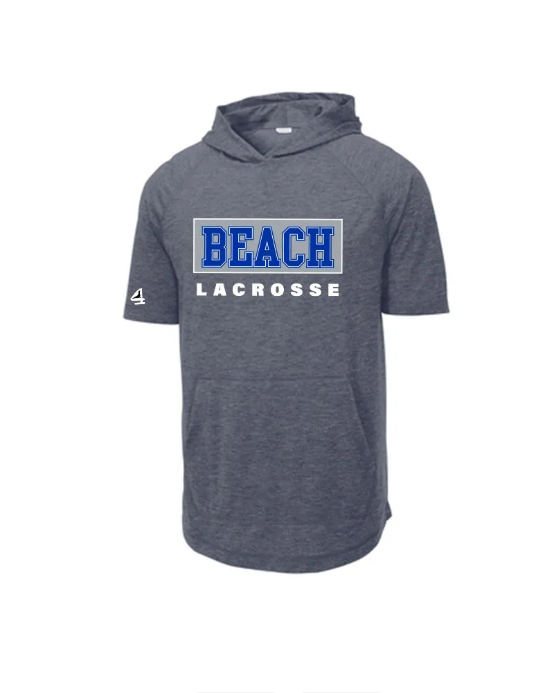 BEACH LACROSSE Short Sleeve Triblend Men's Hoodie