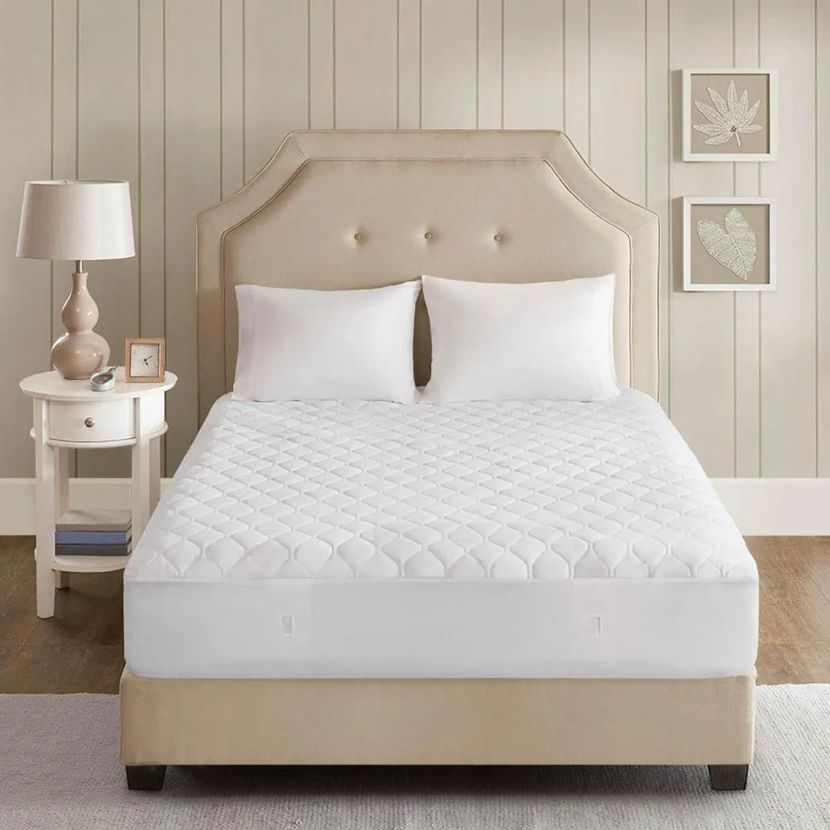 Beautyrest Heated Microfiber Mattress Pad with 3M Scotchgard - Twin / Twin XL