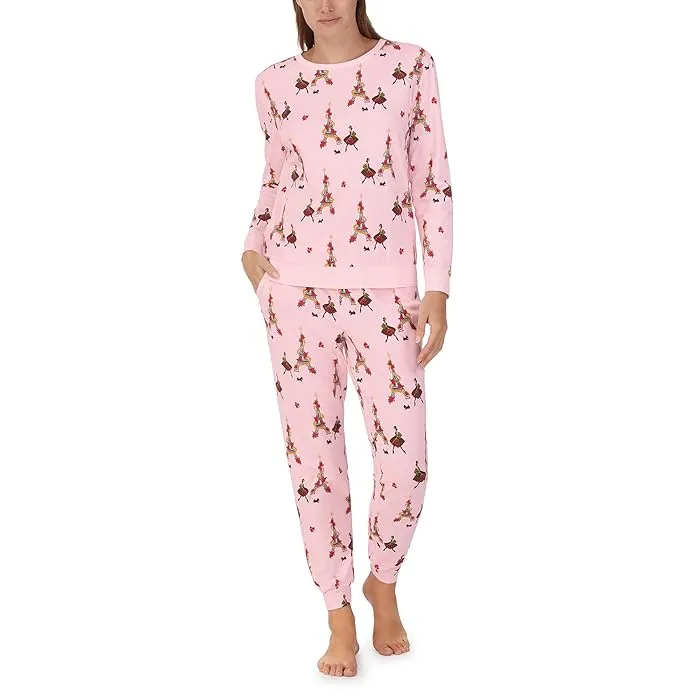 Bedhead PJs Long Sleeve Pullover Crew Joggers Set Women's