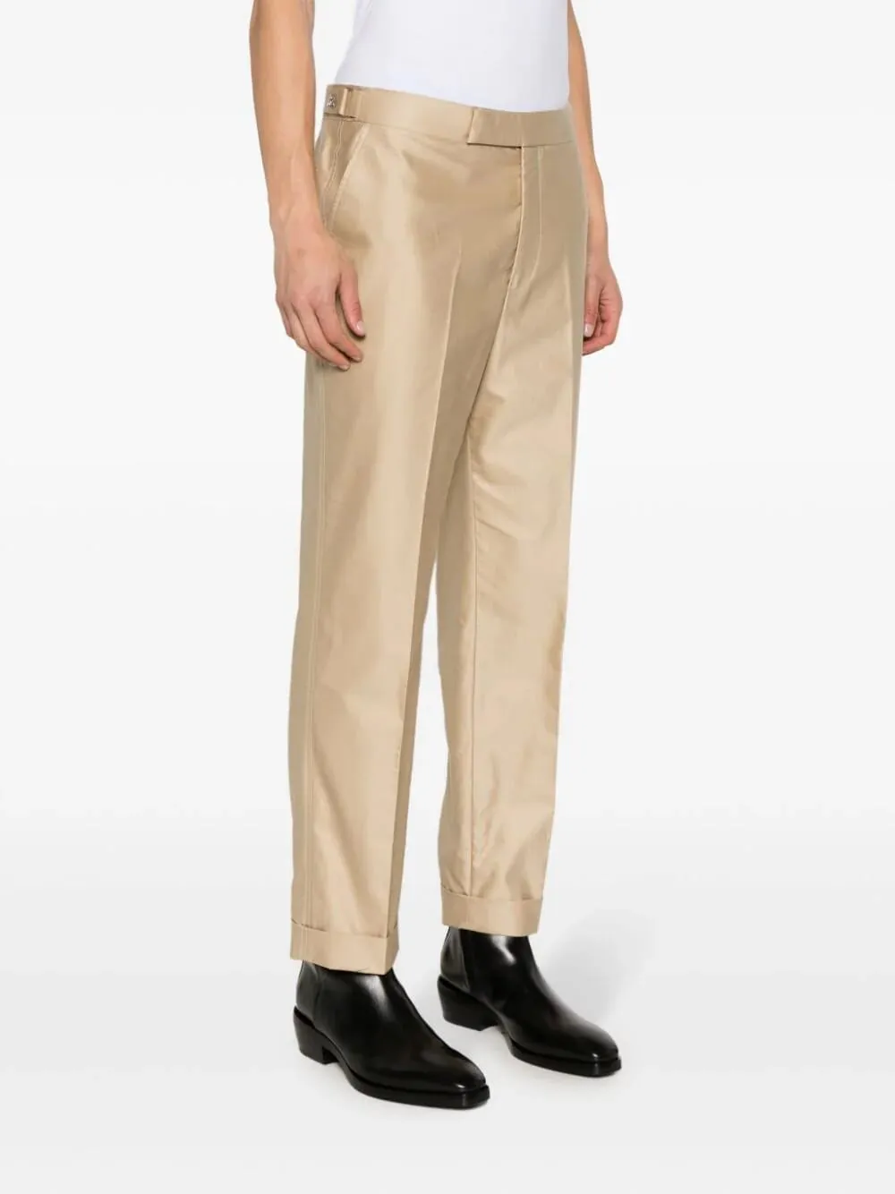 Beige Cotton Trousers