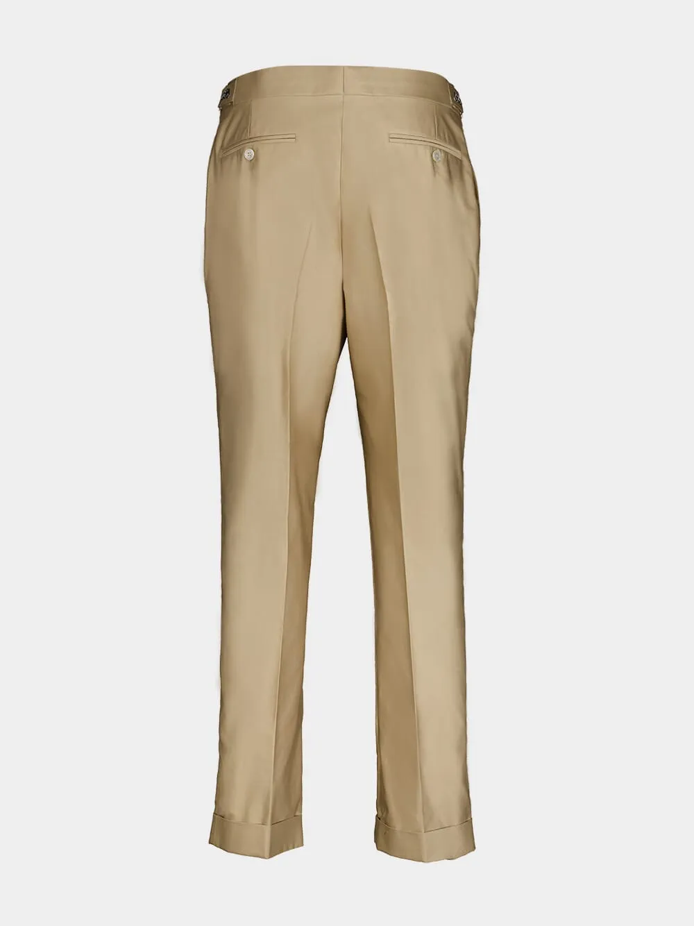 Beige Cotton Trousers