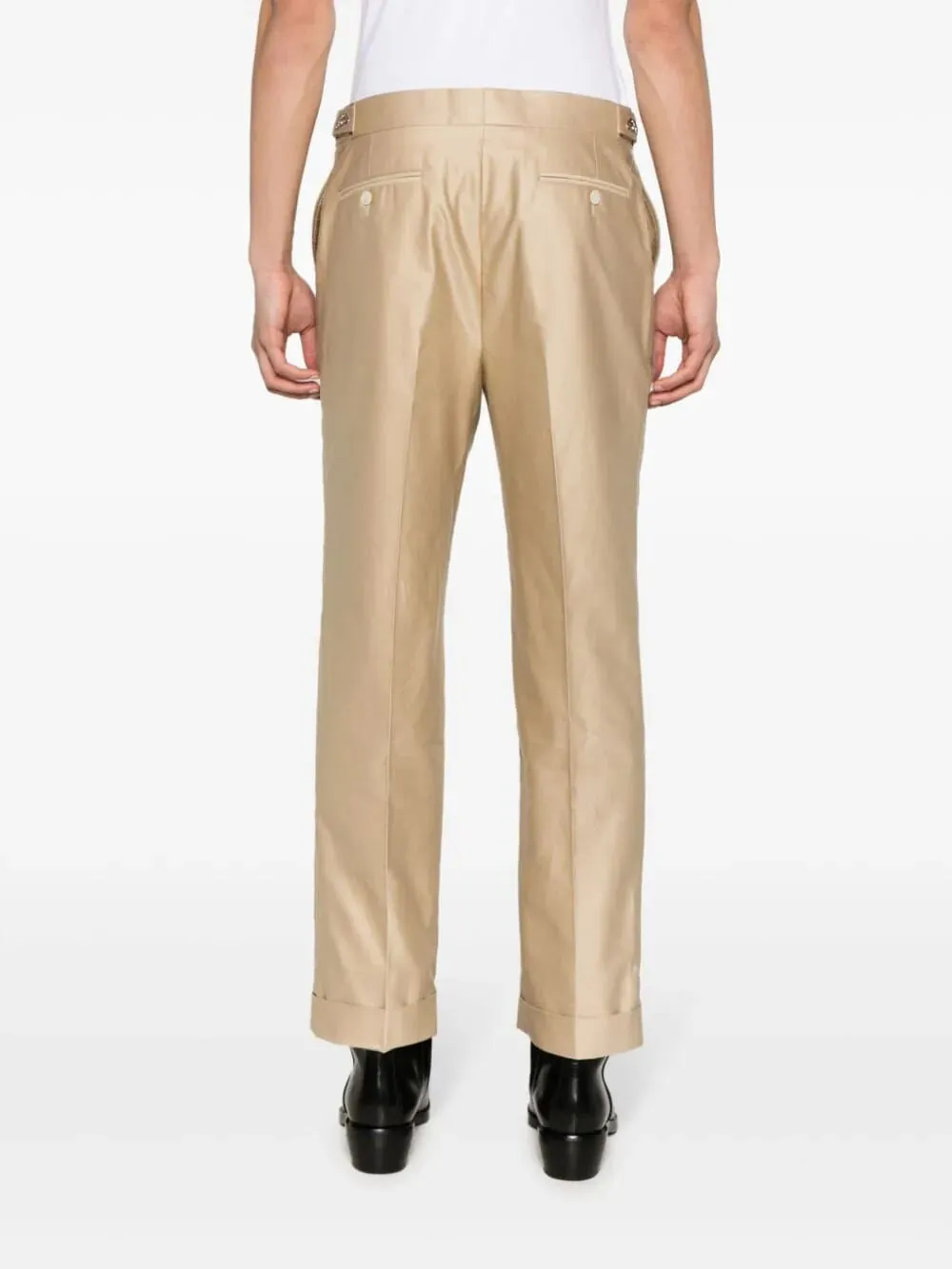 Beige Cotton Trousers