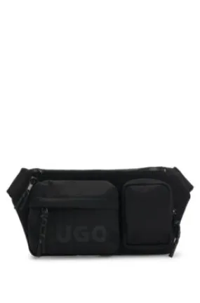 Belt bag with logo and branded strap