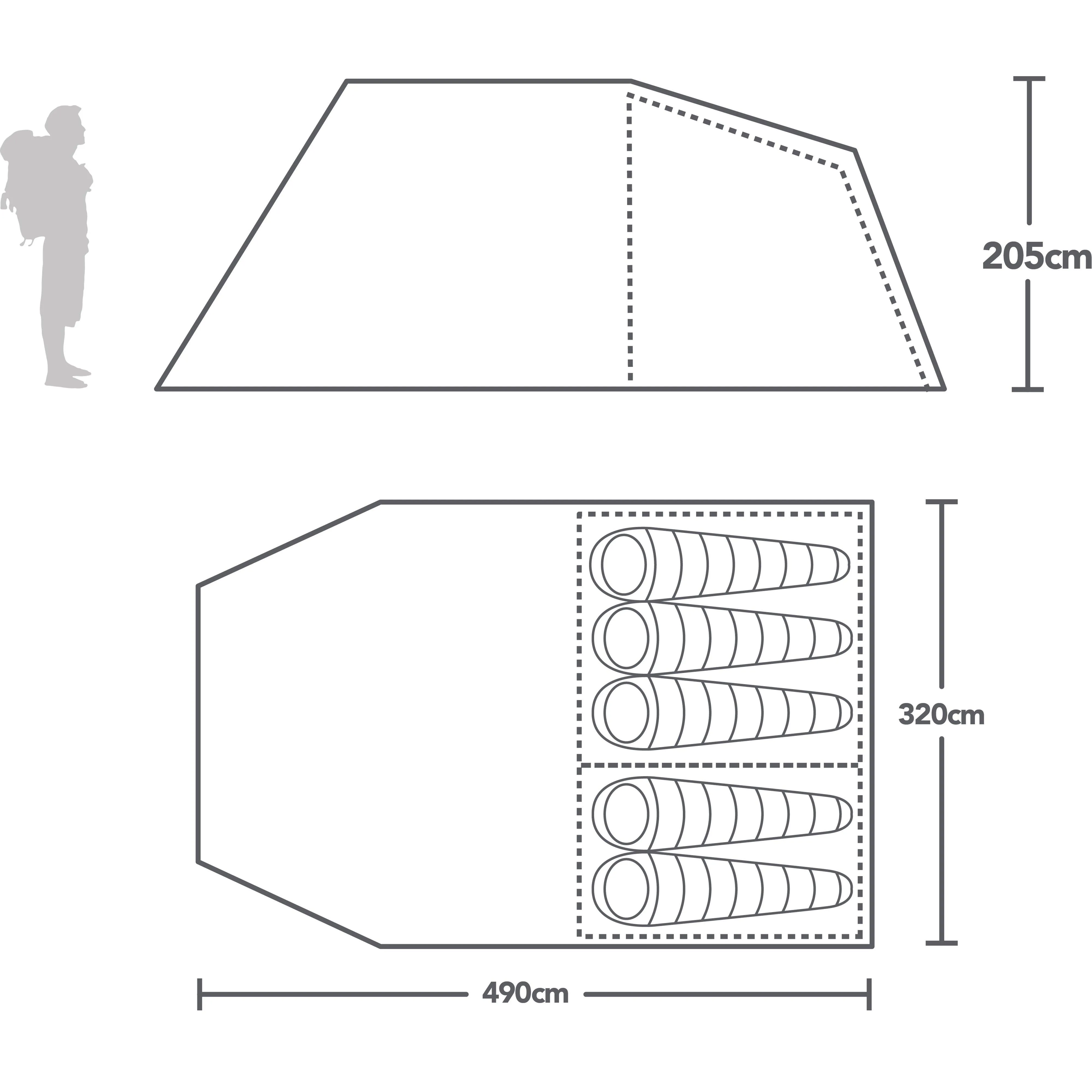 Berghaus Adhara 500 Nightfall® Tent | Millets