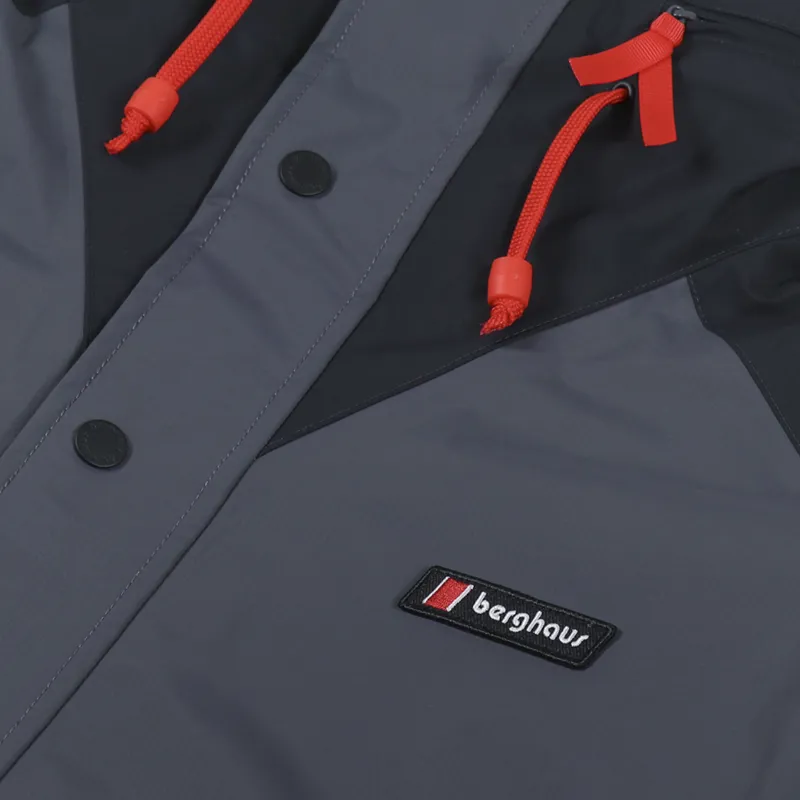 Berghaus Courmayeur Waterproof Shell Jacket Grey Volcano