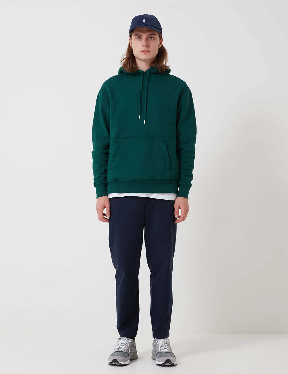 Bhode Oversized Pocket Hoodie swearer - Forest Green