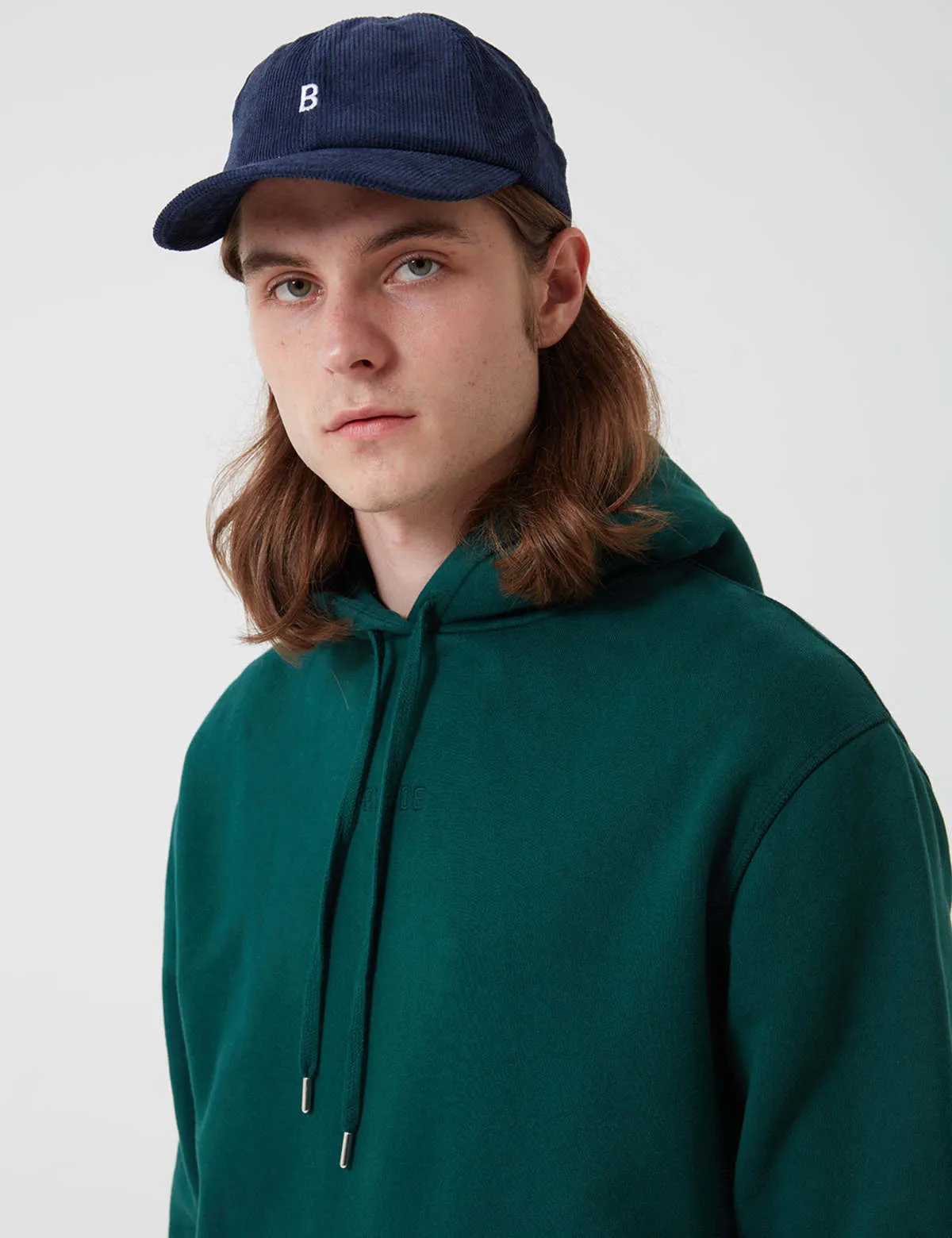 Bhode Oversized Pocket Hoodie swearer - Forest Green