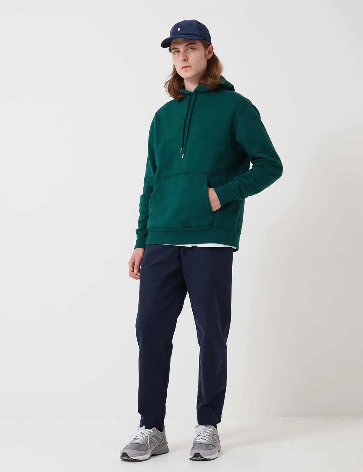 Bhode Oversized Pocket Hoodie swearer - Forest Green