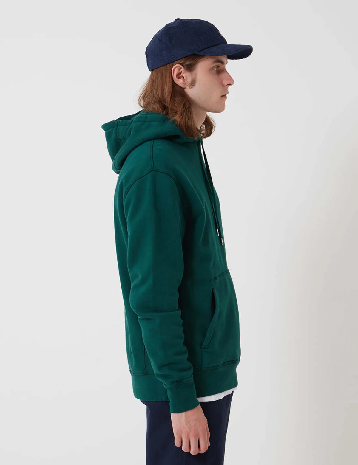 Bhode Oversized Pocket Hoodie swearer - Forest Green