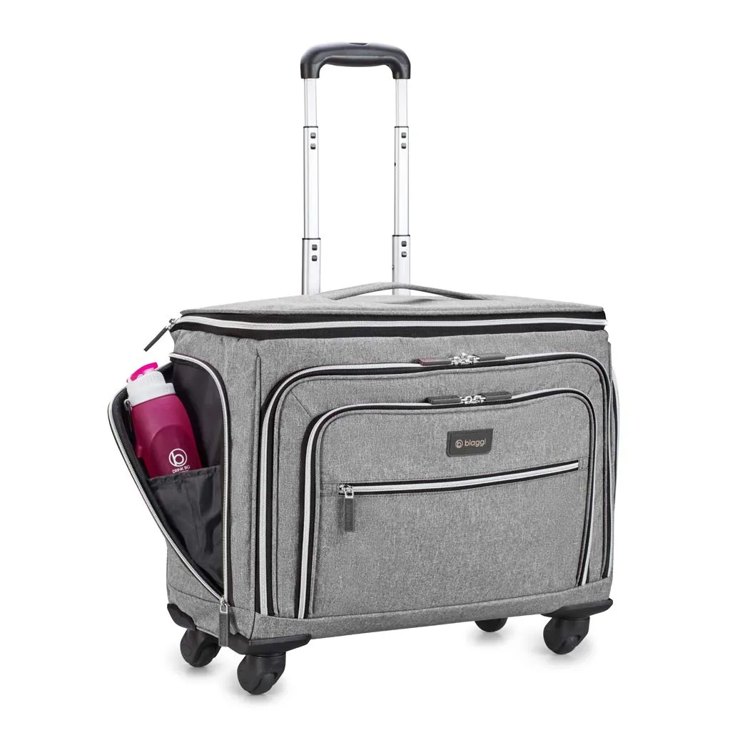 Biaggi Luggage Lift Off Expandable Carry-on to Check In, Grey