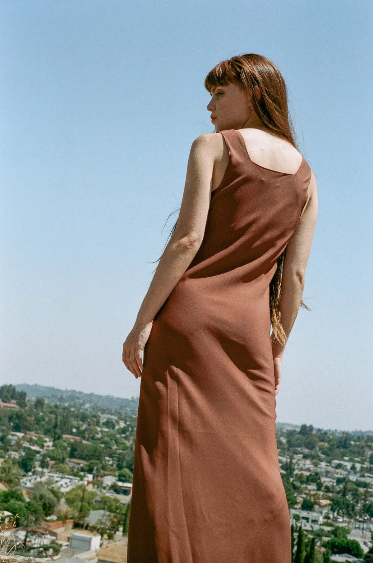 Bias Tank Gown - Clay