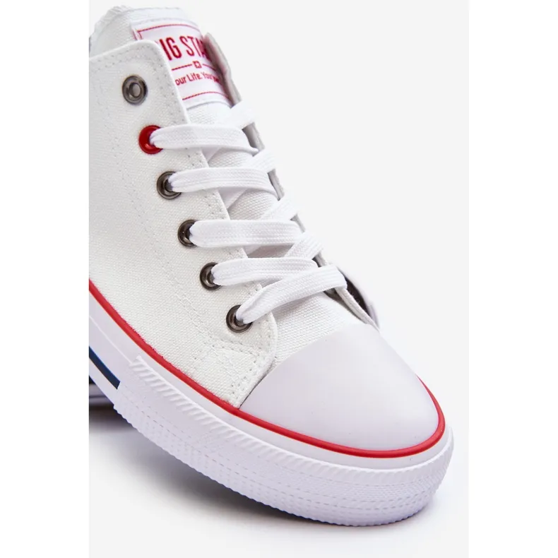 Big Star Low Men's White Sneakers T174102