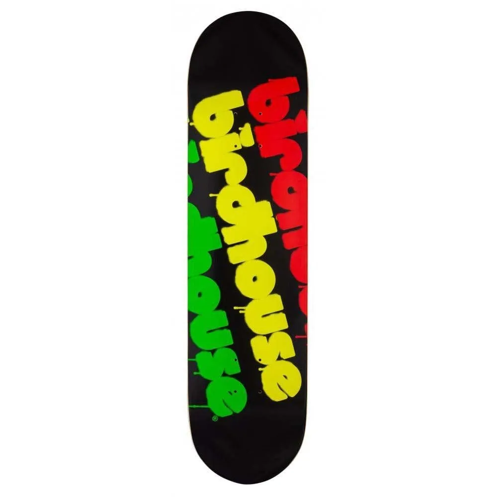 Birdhouse Skateboards Triple Stack Skateboard Deck Rasta 8