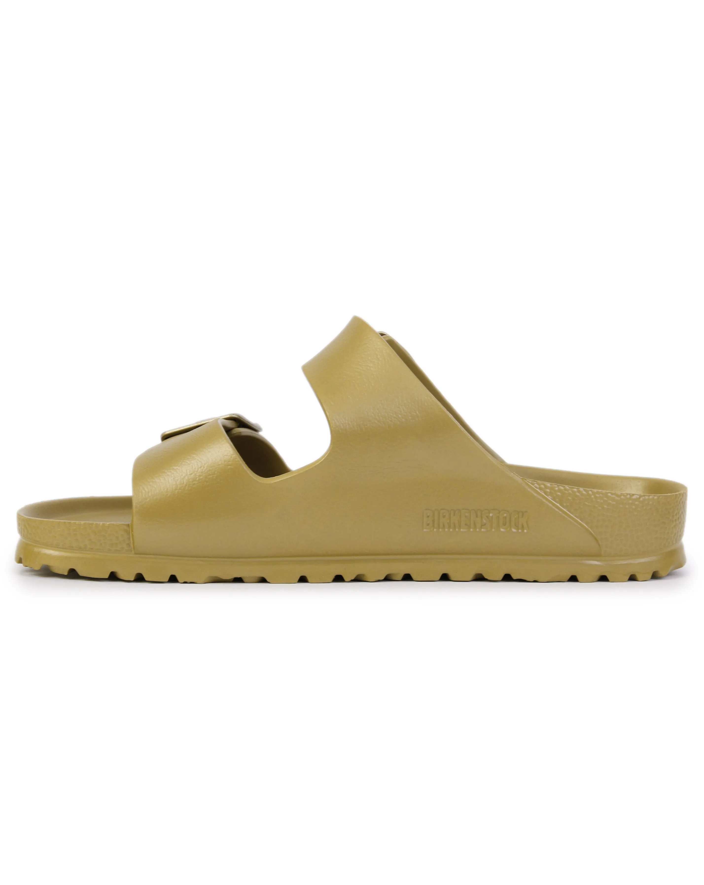 Birkenstock Arizona EVA Glamour Gold Two Bar Mules Narrow Width
