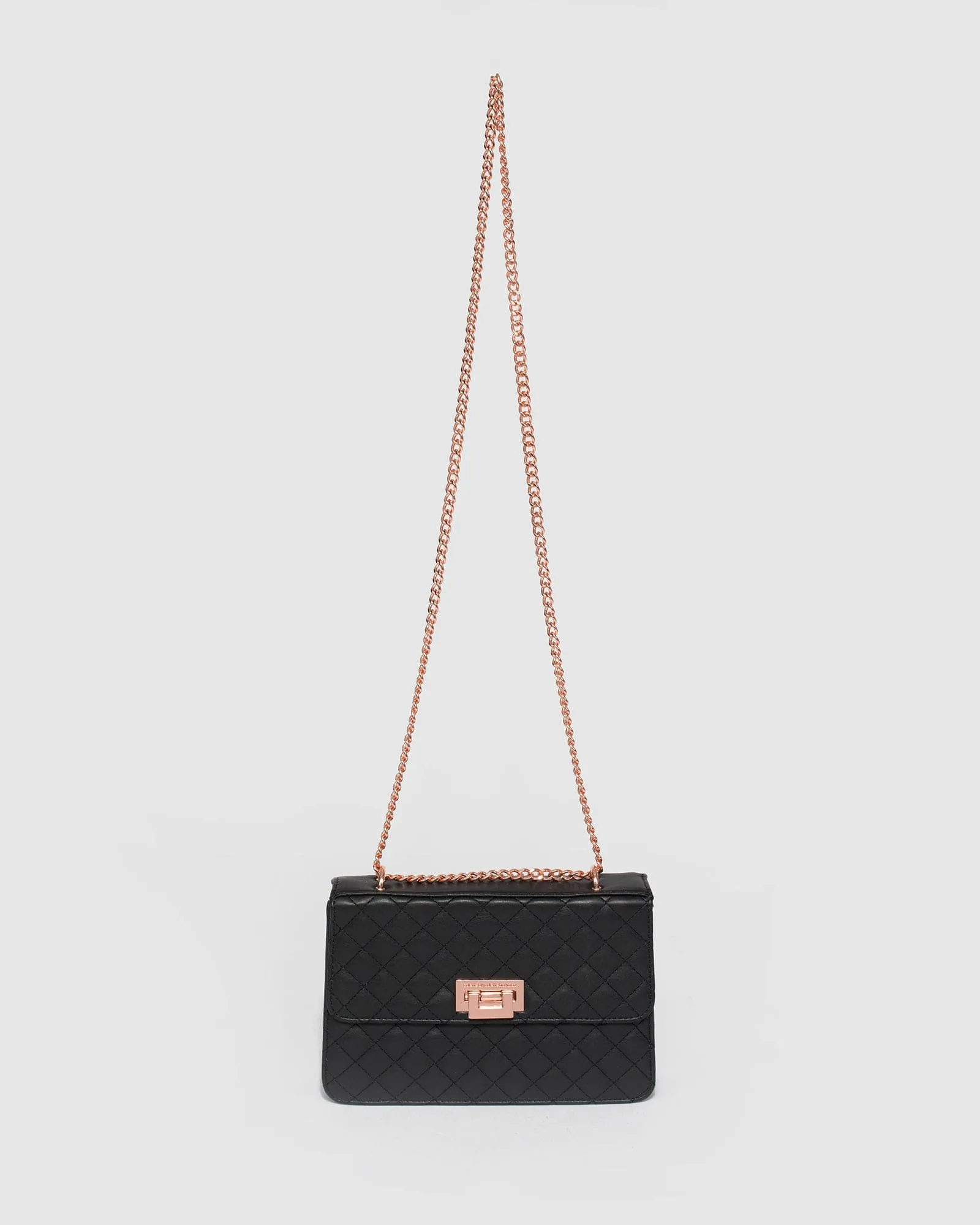 Black Adie Quilt Crossbody Bag