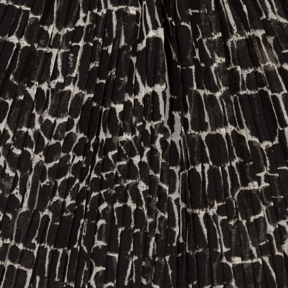 Black Animal Print Skirt