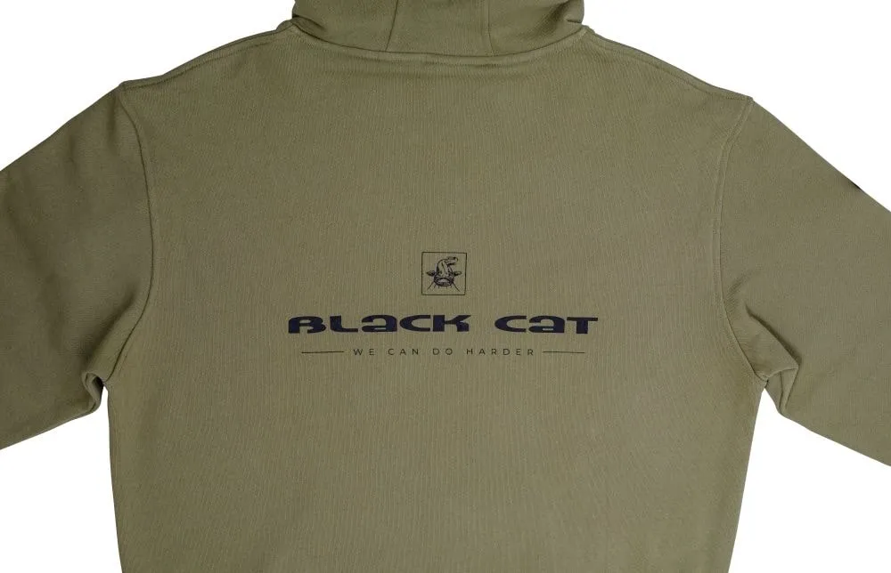 Black Cat Hoodie Khaki Fishing Jersey