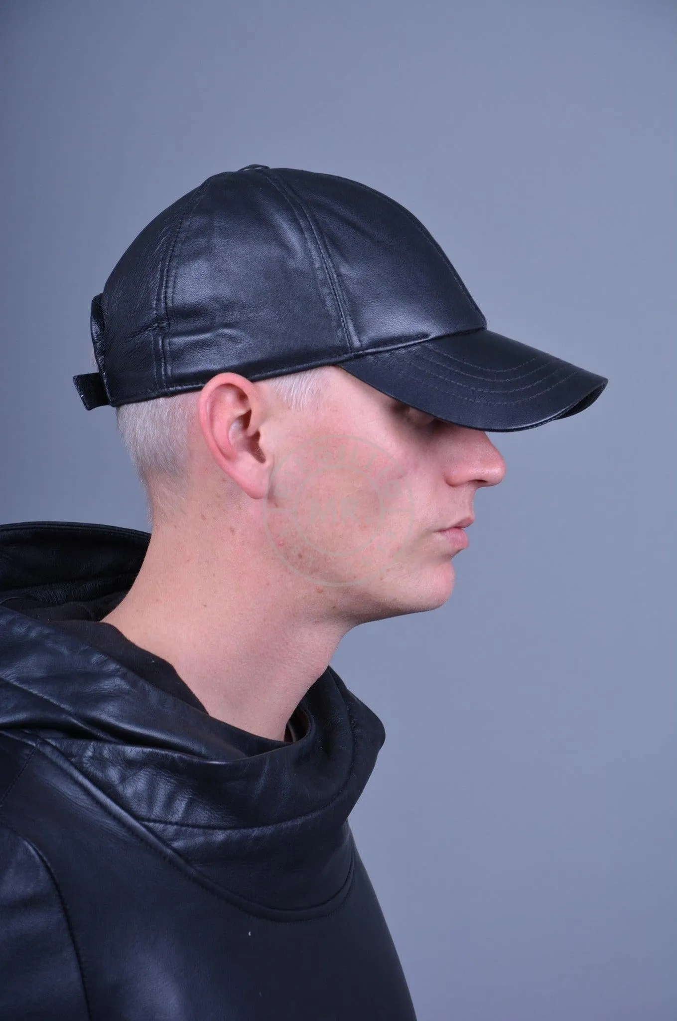 Black Leather Cap