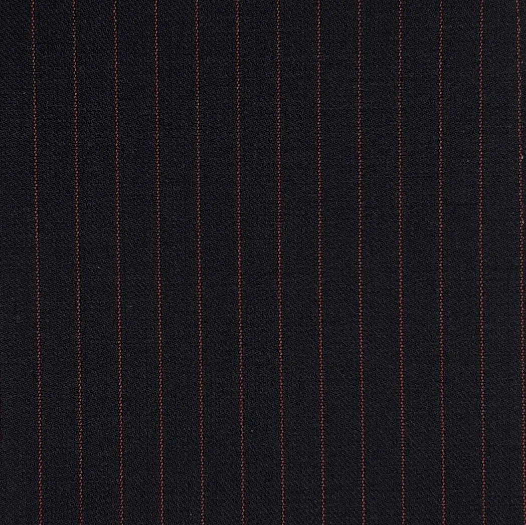 Black with Red Pinstripes