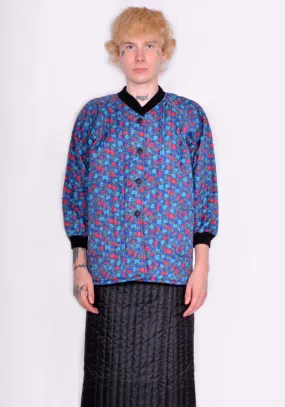 BLESS N°73 4112 MONPE JACKET FLORAL PRINT BLUE/MULTI (New Season FW22)