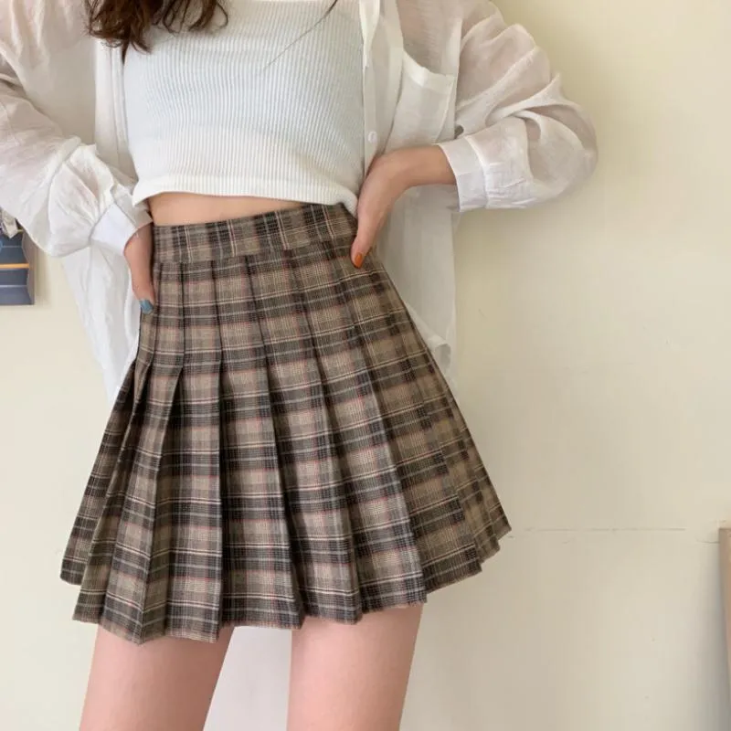 Blue Check Skirt