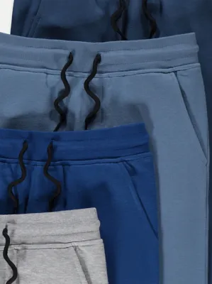 Blue Plain Joggers 5 Pack | Kids | George at ASDA