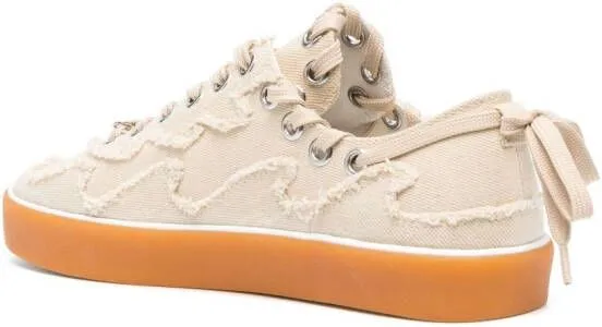 BLUEMARBLE Kelly frayed detailed sneakers Neutrals