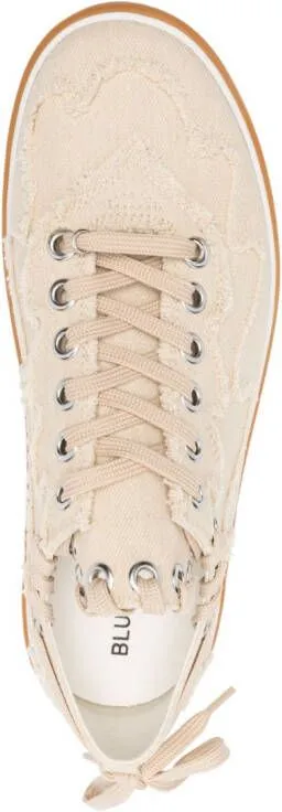 BLUEMARBLE Kelly frayed detailed sneakers Neutrals