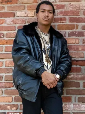 BMF 2021 Demetrius ‘Lil Meech’ Flenory Black Leather Jacket