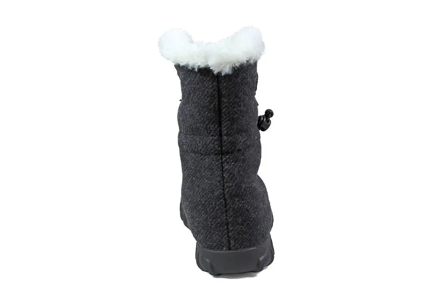 B- Moc Wool Black Women's Insulated Boot
