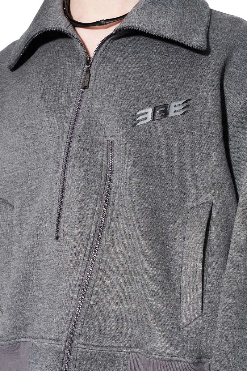 BNP Irregular Zipper Logo Jacket