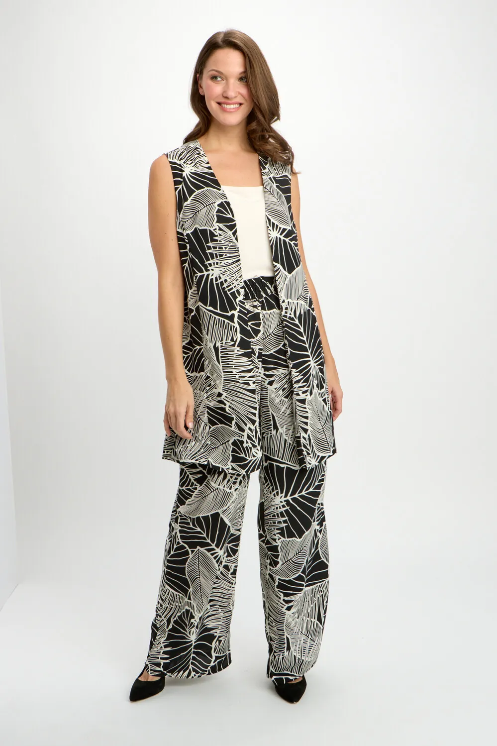 Bohemian Leaf Pattern Vest Style 241182