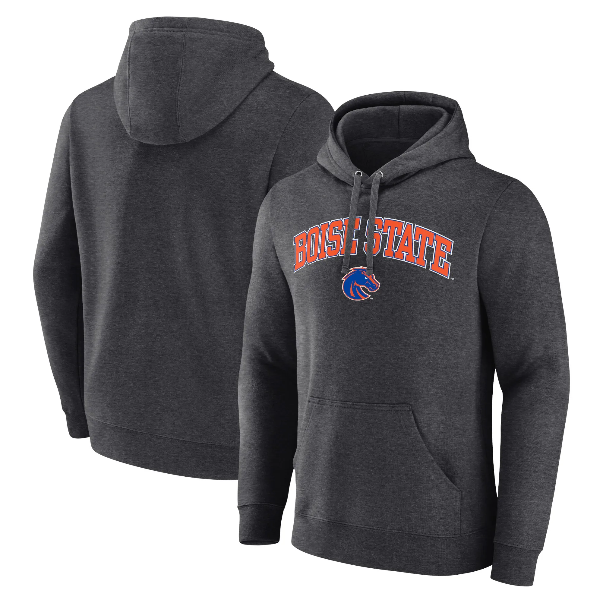 Boise State Broncos Charcoal Campus Pullover Hoodie