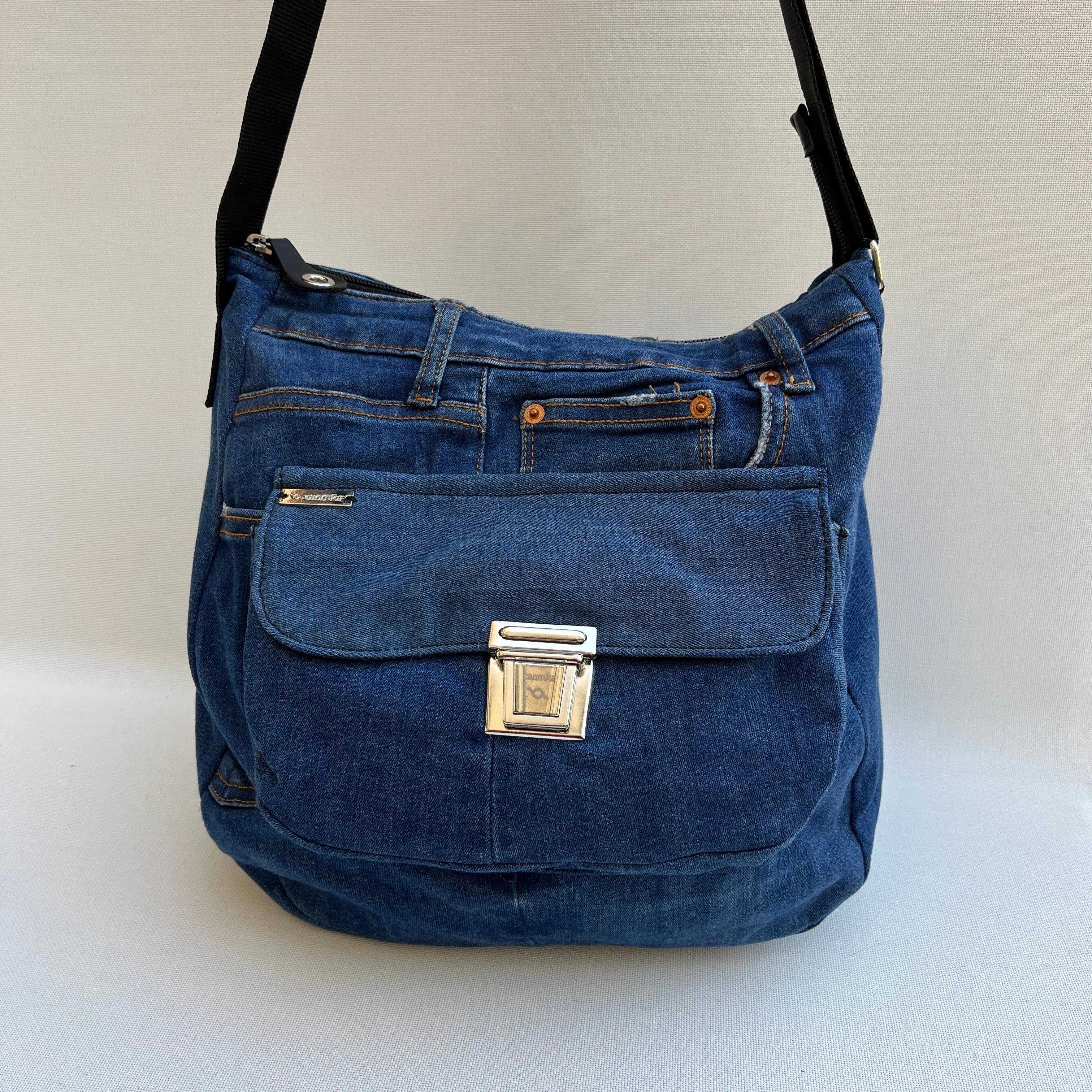 Bolso Tote Caomka · Edición Especial  Jeans Recycled  Pieza nica 11921