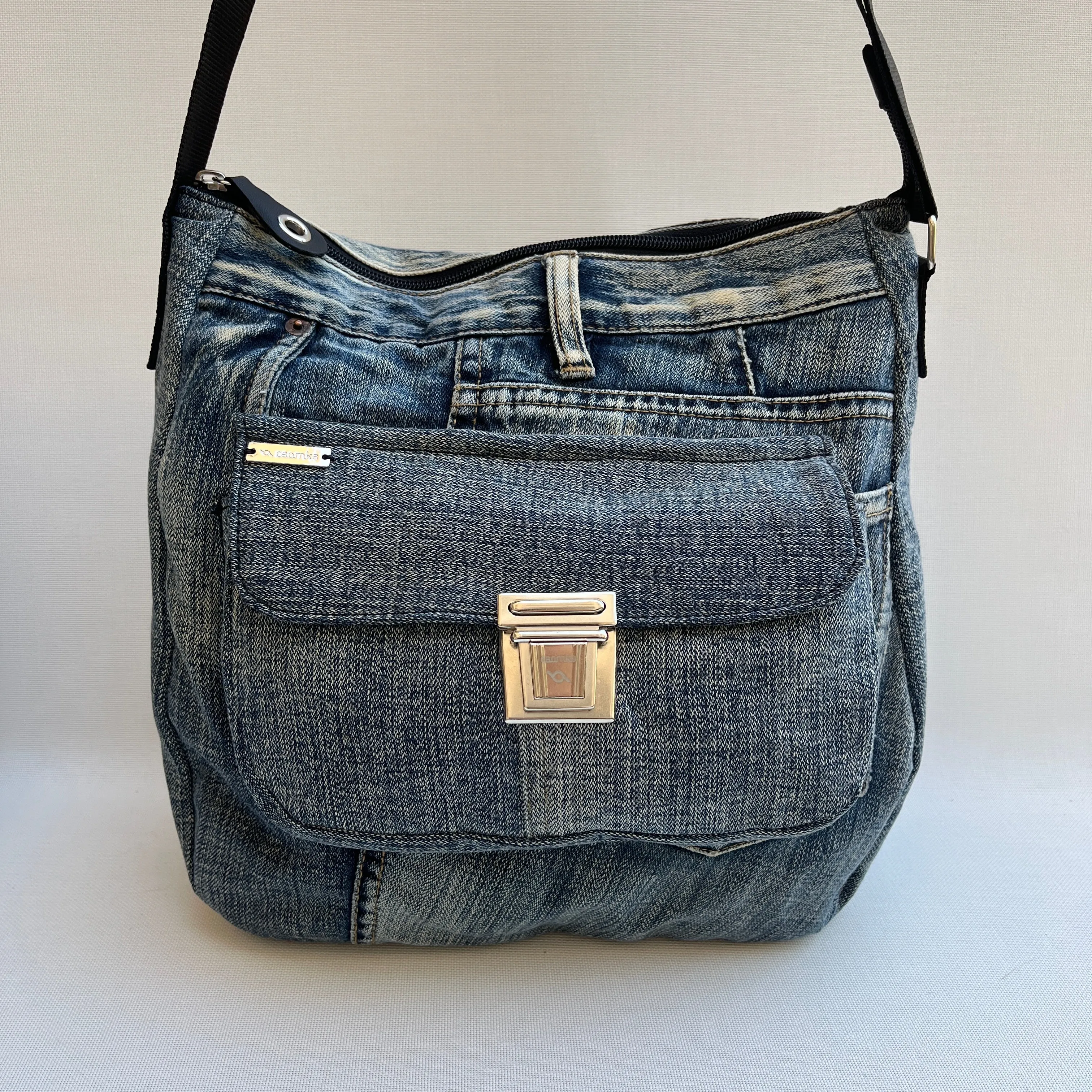 Bolso Tote Caomka · Edición Especial  Jeans Recycled  Pieza nica 11923