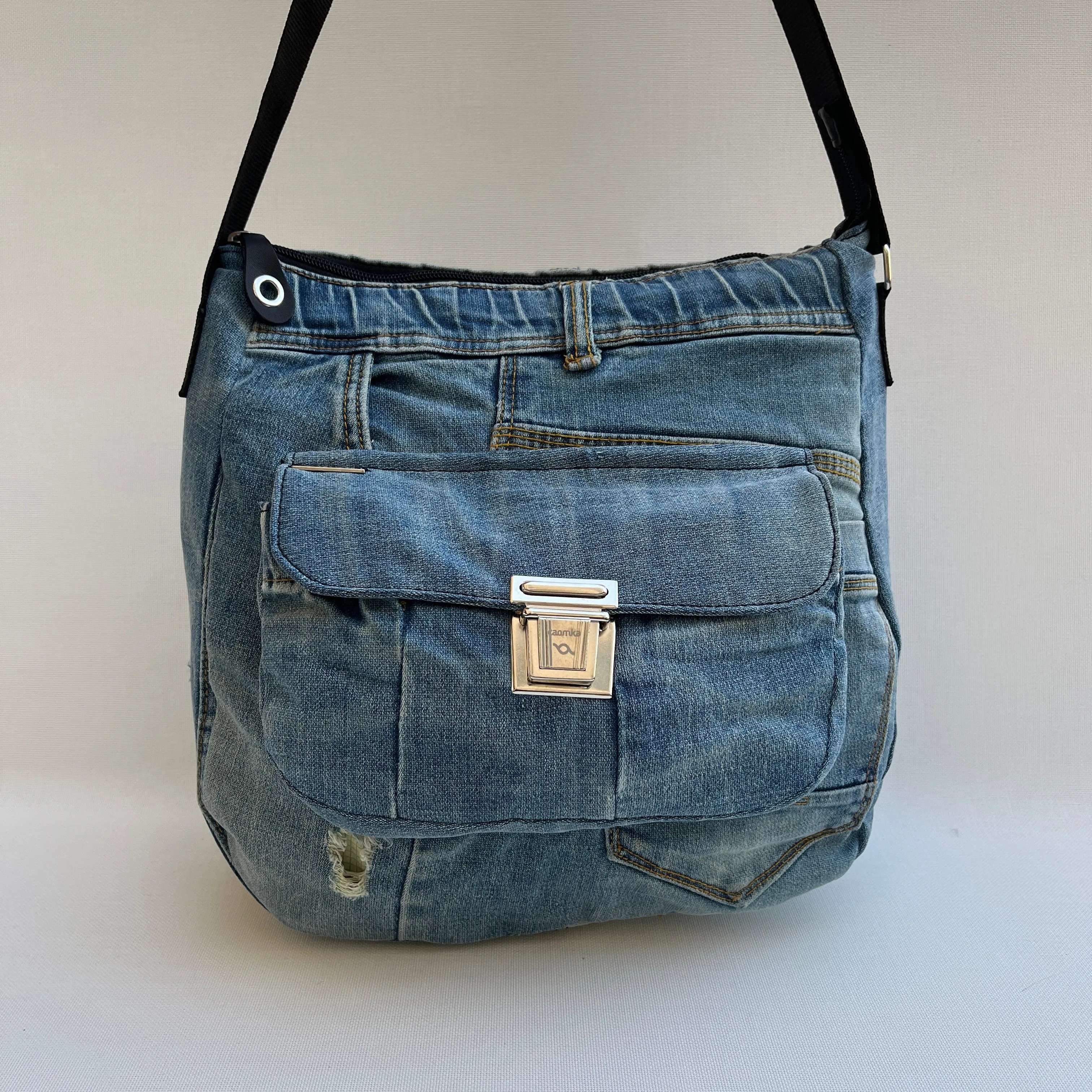 Bolso Tote Caomka · Edición Especial  Jeans Recycled  Pieza nica 11924
