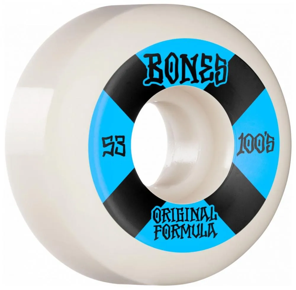 Bones 100's V5 Sidecut Skateboard Wheels 53 MM 100 A
