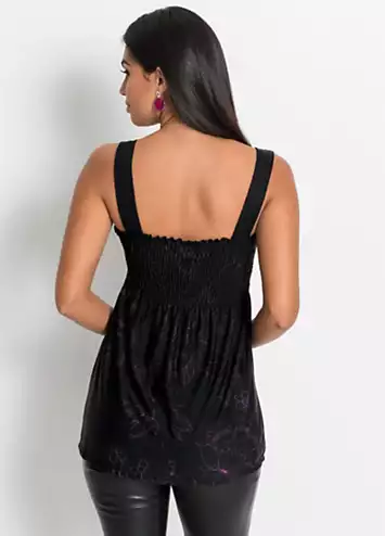 bonprix Smocked Tunic Top | Grattan