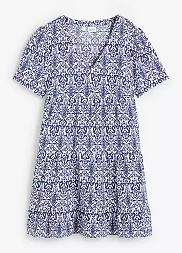 bonprix Tiered Tunic Mini Dress | Grattan