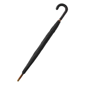  Bontoni Leather-Handle Umbrella in Black