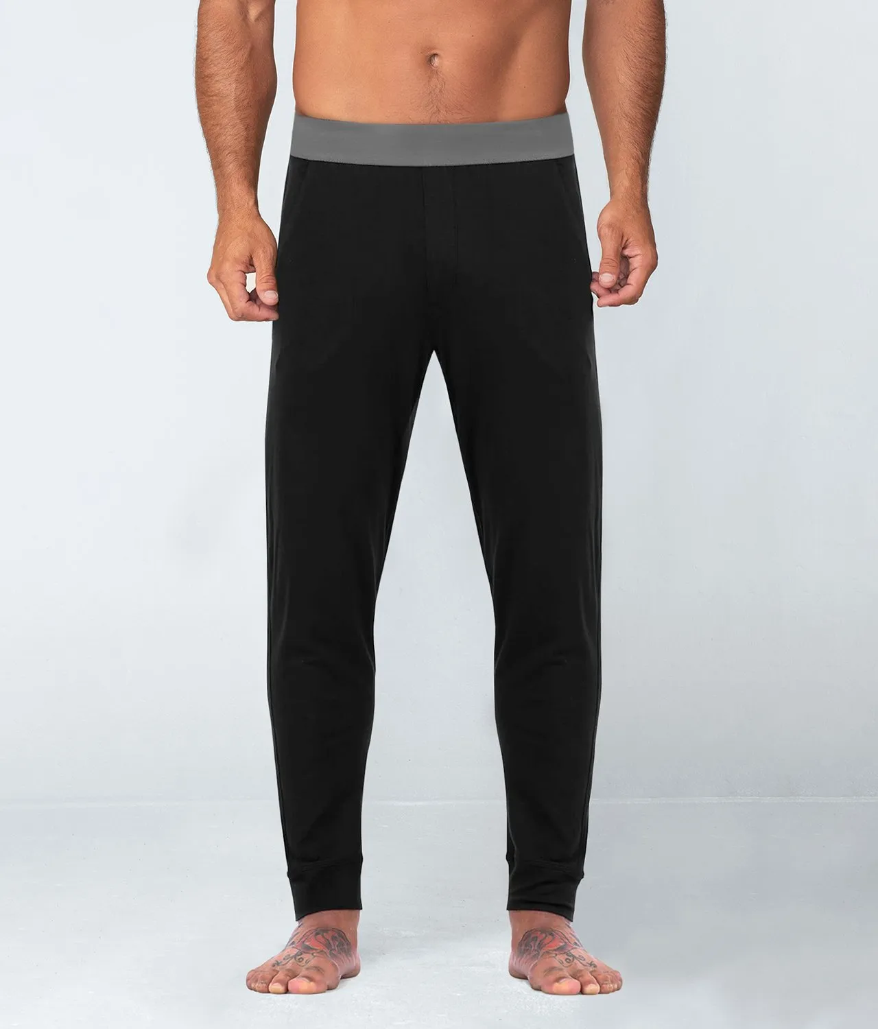 Born Tough Black Bodybuilding Athlete Recovery Sleepwear for Men