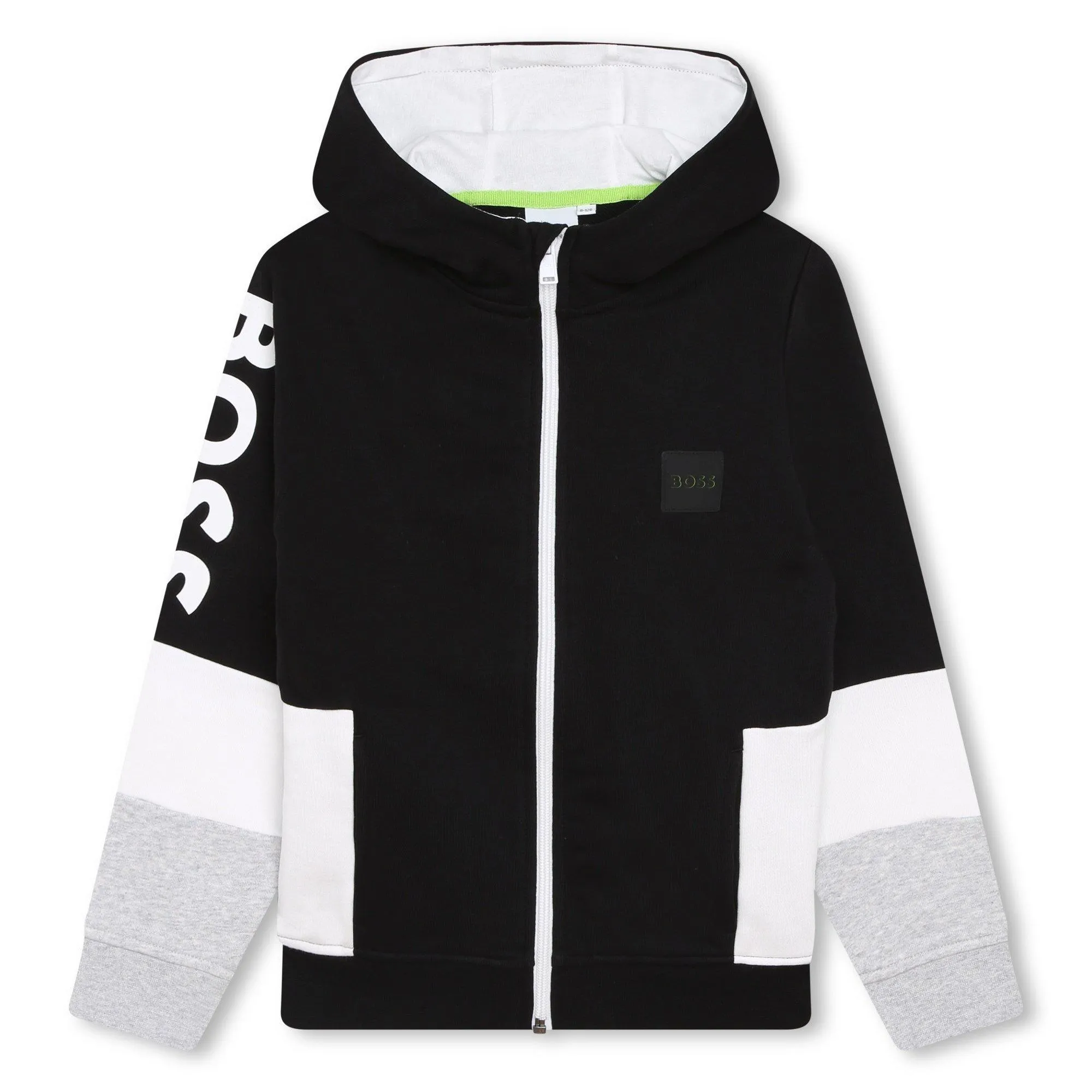Boss Large Logo Zip Hoodie Juniors